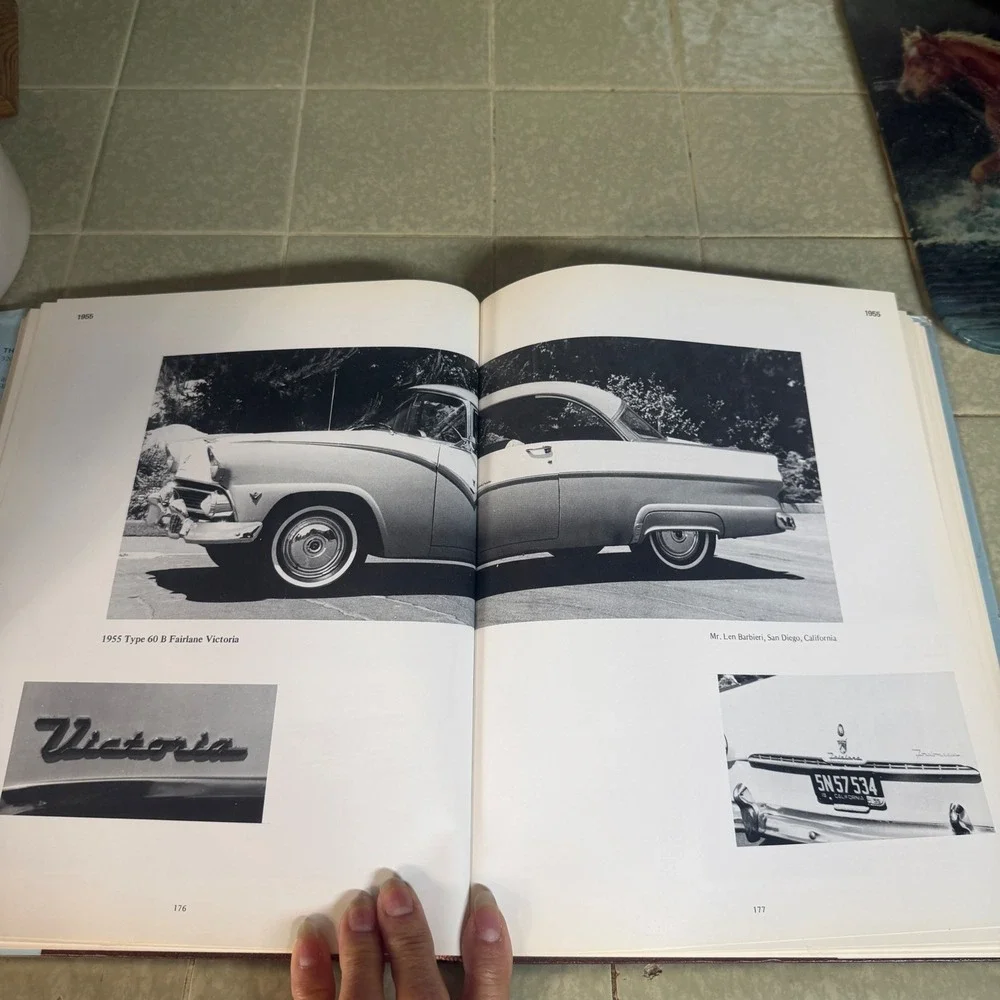 The Nifty Fifties Fords Ray Miller 1974 Hardcover Illustrated History Book